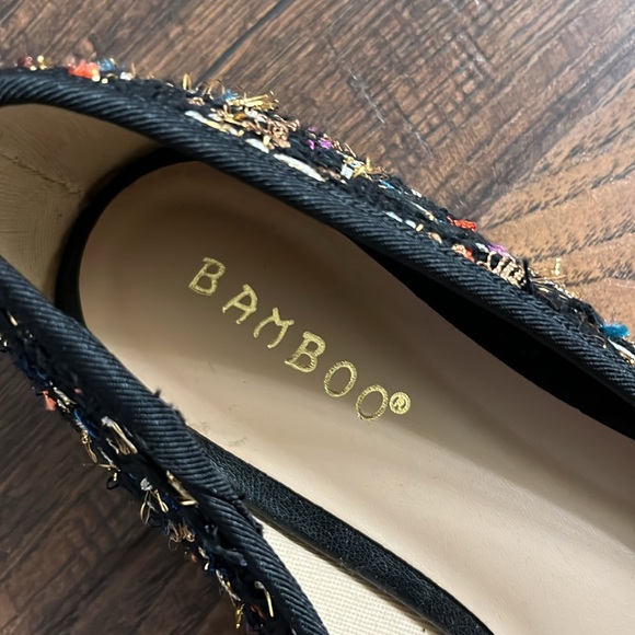 NWOT Bamboo Women’s Sweet-04 Tweed Flats Multi color Size 6 - Picture 9 of 12